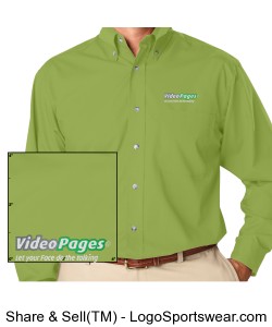 VideoPages Green Long Sleeve (1) Logo - Logo on Left Chest Area. Design Zoom